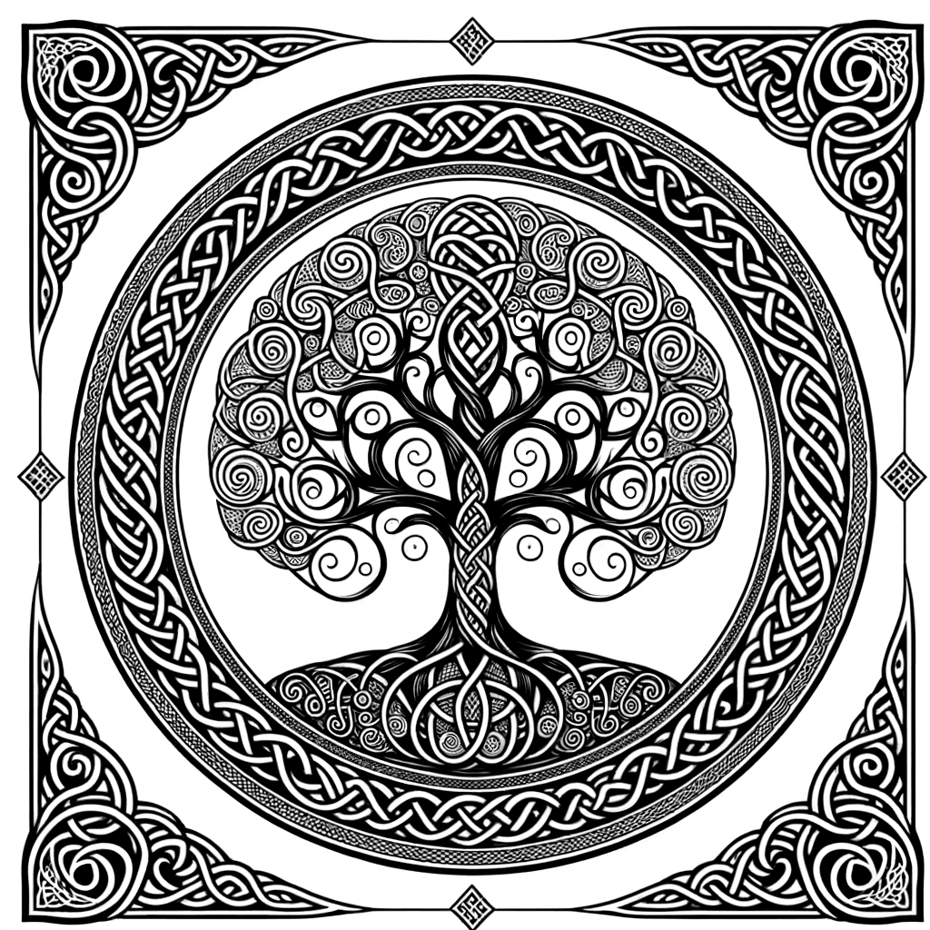 Celtic tree of life knotwork